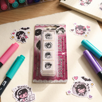 Sello de Papelería Kawaii, Sello de Dibujos Animados Personalizado, Sello para Diario, Estilo Coreano, Japonés, Lindo, Mini, Creativo