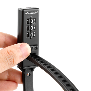 Candado de casco con contraseña de 3 dígitos, bicicleta multiusos, Scooter eléctrico, motocicleta, candado de carreras antirrobo <span class=keywords><strong>para</strong></span> ciclismo al aire libre - Product Image 4