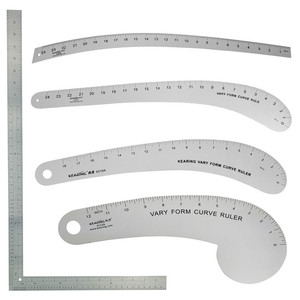 Kearing Brand Vary Form Curve Fashion Design <strong>Rulers</strong> Aluminum French Curve <strong>Ruler</strong> Wholesale for Sewing Tailors - Product Image 1