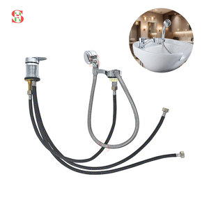 Juego de <span class=keywords><strong>Accesorios</strong></span> para Silla de Champú Shenghui Modern Salon Parts con Grifo Mezclador de Agua Fría y Caliente, Cabezal de Ducha y Manguera - Product Image 1