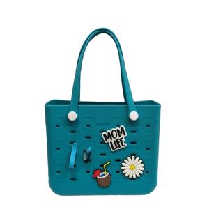 Vente en gros d'usine Moulage avec logo personnalisé Grand sac de plage imperméable pour l'été en forme d'Eva pour femmes - Product Image 3