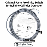 Sensor de proximidad Festo SME-8M-ZS-24V-K-2.5-OE / SME-8M-DS-24V-K-2.5-OE tipo Reed para cilindros con ranura en T, 24V CC, amplio rango