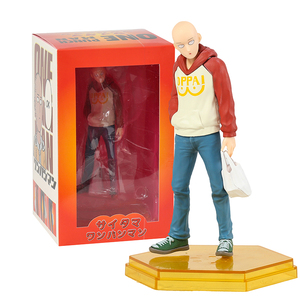 18CM Anime One Punch <span class=keywords><strong>Man</strong></span> Figure One Punch <span class=keywords><strong>Man</strong></span> Saitama PVC Figure Anime figurine modello bambola giocattolo - Product Image 1