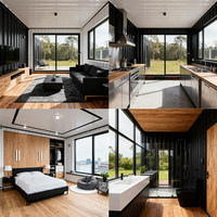 Maisons préfabriquées modernes pliables, conteneurs modulaires, villas, bureaux, maisons préfabriquées en conteneurs