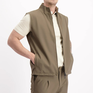 Chaleco cortavientos ligero de dos caras para hombre OEM al por mayor, chaleco sin mangas personalizado de lujo de alta calidad, calentador de cuerpo funcional - Product Image 4
