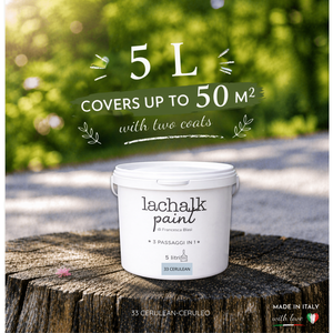 33 CERULEAN 5lt LaChalk the evolution of <b>chalk</b> paint Where <b>chalk</b> meets resin: Hybrid <b>Chalk</b> Resin Paint made in Italy - Product Image 2