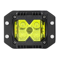 Lampe de travail LED 9-32VDC 4 pouces à trois faces, clignotante latérale arrière pour camion, phare de moto modifié intégré, lampe de tir DRL 4x4