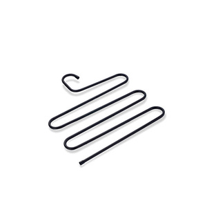 Multifunctional S Shape Trouser Rack With Non Slip Clips For <b>Clothes</b> And Towels Hook Type Organizer For Closet <b>Storage</b> - Product Image 4