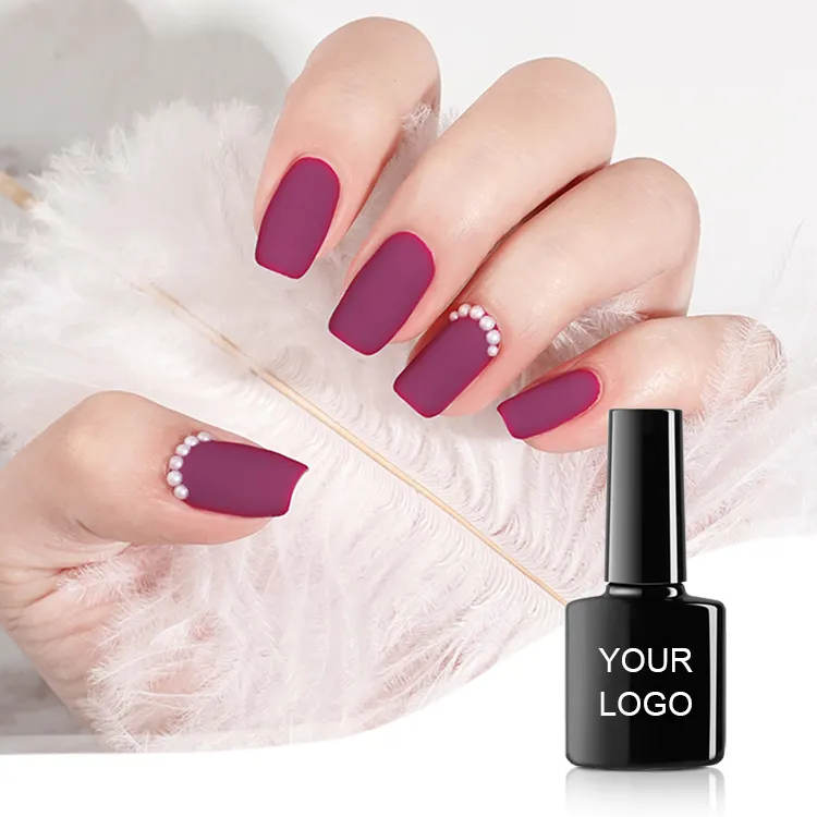 2022 Nail Art Nails French Enamel Color OEM Logo Tip Manicure matte gel nail polish