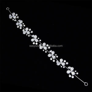 RE4699-<span class=keywords><strong>2</strong></span> Luxe Kubieke Zirkoon Tiara Volledige Cz Bridal Hoofdband Bruiloft Haaraccessoires Sieraden - Product Image 4