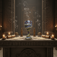 Personnalisé Ancien 3D Vintage Fantaisie Noir Gris Dragon Chinois Tasses À Vin En Acier Inoxydable Gobelets À Whisky Gobelet