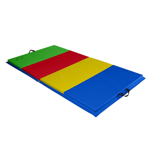 Fabrication en gros <span class=keywords><strong>de</strong></span> tapis <span class=keywords><strong>de</strong></span> <span class=keywords><strong>gymnastique</strong></span> en PVC, tapis <span class=keywords><strong>de</strong></span> tumbling pour la cheerleading avec couleurs personnalisables et design pliable - Product Image 6