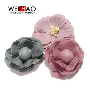 Blumenbeet für Schuhe Kleidungs stück Dekoration Satin band Bogen künstliche kleine Rosen blume für Hochzeit dekorative Tasche Dekoration
