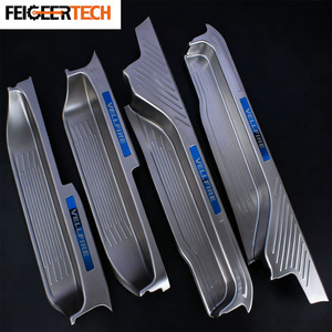 Feigeer Tech Bande de seuil de porte en acier inoxydable personnalisée, protection décorative pour <span class=keywords><strong>voitures</strong></span> modifiées, pédale de bienvenue pour Alphard 2008-2014 - Product Image 3