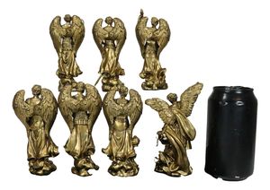 Juego de estatua de siete ángeles de <span class=keywords><strong>la</strong></span> <span class=keywords><strong>Iglesia</strong></span> <span class=keywords><strong>católica</strong></span> <span class=keywords><strong>ortodoxa</strong></span> de resina de bronce de 4,75 pulgadas - Product Image 6