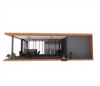 Conception populaire, dessins 3D, maison conteneur de luxe de 20 pieds, villas modernes personnalisées, abri de voiture extensible, vente directe