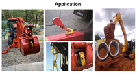 Gancho de elevación forjado G80 para excavadora, soldable, con pestillo de resorte, para modificación de tractores agrícolas y montacargas, venta al por mayor