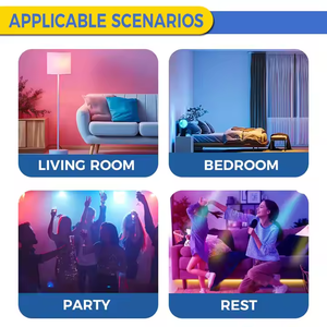 Cuộc sống thông minh <span class=keywords><strong>LED</strong></span> bóng đèn Alexa Google hỗ trợ điều khiển bằng giọng nói bóng đèn thông minh BT tuya App âm nhạc Sync <span class=keywords><strong>LED</strong></span> bóng đèn thông minh chụp ảnh chiếu sáng - Product Image 3