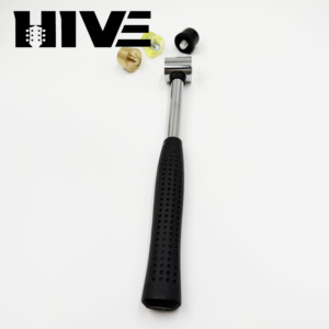 Marteau en caoutchouc double face détachable HIVE, marteau à colle en cuivre avec embout en caoutchouc pour réparation d'instruments, bricolage, artisanat, pièce de rechange - Product Image 3
