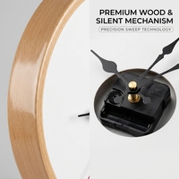 Jam Dinding Kayu Logo Kustom DIY Cetak Personalisasi Dekorasi Rumah Dikirim Dari Cina MOQ 1 PC Gerakan Senyap Grosir