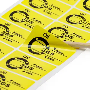 Stampa Logo personalizzata resistente alle alte Temperature etichetta etichette argento opaco adesivi adesivi resistenti al calore etichetta adesivi elettrici