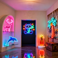 Letrero de Neón Personalizado con Impresión UV para LOGO de Tienda, Luces de Neón LED, Letrero Artístico para Espacios, Llama la Atención, Letrero de Neón LED Personalizado para Marca de Negocio