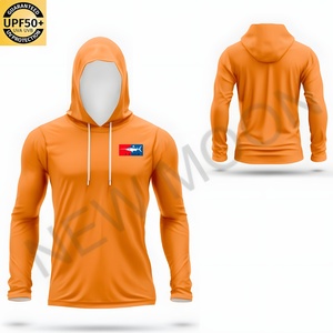 Chemise de pêche personnalisée UPF50 Protection solaire Camouflage Manches longues à capuche Séchage rapide Anti-UV Vêtements de pêche en plein air - Product Image 6