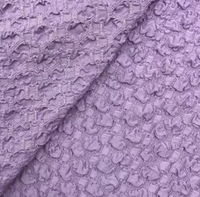 Tissu en maille jacquard 3D à bulles, tissu texturé à bulles élastique, multicolores en stock pour vêtements féminins, vente en gros