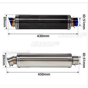 Pour Z900 R3 CBR650 S1000RR, tuyau d'échappement modifié universel pour moto, en acier inoxydable, embout d'échappement, sortie de gaz - Product Image 3