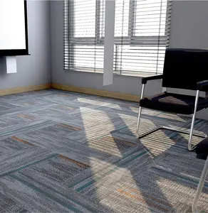Estoque do tapete telhas moderno europeu personalizado nylon hotel tapete telha pronto para enviar baixa MOQ escritório tapete telha