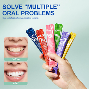ONE Bandes <span class=keywords><strong>de</strong></span> <span class=keywords><strong>bain</strong></span> <span class=keywords><strong>de</strong></span> <span class=keywords><strong>bouche</strong></span> hypoallergéniques pour le soulagement <span class=keywords><strong>de</strong></span> l'<span class=keywords><strong>halitose</strong></span>, saveurs tropicales assorties, sachet individuel, pour voyage et usage portable - Product Image 4