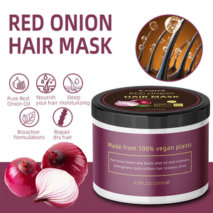<span class=keywords><strong>Maschera</strong></span> <span class=keywords><strong>per</strong></span> <span class=keywords><strong>capelli</strong></span> alla cheratina di cipolla <span class=keywords><strong>rossa</strong></span> pura da 250ml di trattamento biologico idratante <span class=keywords><strong>per</strong></span> <span class=keywords><strong>capelli</strong></span> <span class=keywords><strong>maschera</strong></span> nutriente al collagene - Product Image 2