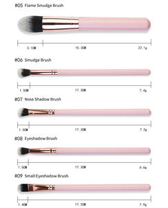 Vente en gros d'usine Outils de maquillage Brosse à maquillage cosmétique de haute qualité avec manche en bois 16 pièces Ensemble de pinceaux de maquillage de luxe rose - Product Image 4