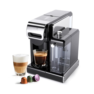 Machine à expresso 4-en-1 à capsules, pompe 20 bars, mousseur à lait, dosettes individuelles pour Latte/Cappuccino, réservoir amovible 0,9 L - Product Image 2