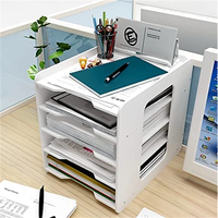 Bandeja de almacenamiento de papel de escritorio, estante de 5 niveles, color blanco, superventas