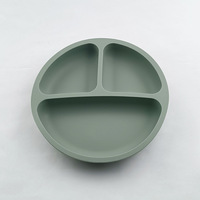 Assiette à manger en silicone pour bébé, solide, mignonne, dessin animé, vaisselle pour enfants, vaisselle d'apprentissage, bols d'alimentation pour enfants