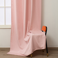 Rideaux occultants modernes de luxe, rideaux occultants à œillets solides pour salon, draperies pour chambre à coucher, cantonnières noires pour fenêtres