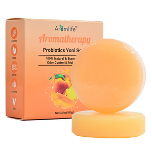 Jabón Íntimo Femenino Probiótico Yoni, Jabón de Lavado con Extractos de Plantas, Cuidado Herbal, Jabón en Barra Redondo - Product Image 1