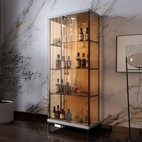 Vitrine en verre d'affichage de figurine d'action de trophée