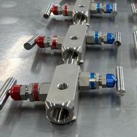 Collecteur de vanne à 2 voies en acier inoxydable NAI LOK SS316 1/2 NPT 6000 psi, bloc de vanne et purge pour transmetteur