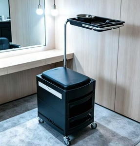 Hair Salon <b>Trolley</b> <b>Tool</b> Cart Hair Salon Special <b>Tool</b> Cabinet Hair Salon Storage Rack Drawer Style Mirror Cabinet - Product Image 1