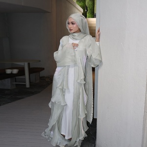 Robe <span class=keywords><strong>Djellaba</strong></span> Eid Modeste pour Femme, Abaya de Dubaï, Kimono, Jalabiya, Kebaya, Caftan Marocain, Robe Musulmane - Product Image 3