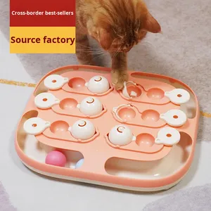 Juguete educativo ecológico para <span class=keywords><strong>gatos</strong></span> <span class=keywords><strong>al</strong></span> <span class=keywords><strong>por</strong></span> <span class=keywords><strong>mayor</strong></span> de fabricante de suministros para mascotas, túnel de plástico con bola de pista para <span class=keywords><strong>gatos</strong></span> para la búsqueda lenta del tesoro - Product Image 2