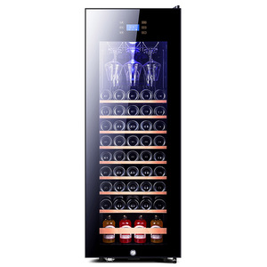 Enfriador de <span class=keywords><strong>vino</strong></span> de fábrica Cocina e independiente 158L Compresor inversor Enfriador de <span class=keywords><strong>vino</strong></span> 53 Botellas bar nevera para el hogar - Product Image 1