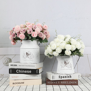 Bouquet di Fiori Artificiali Realistici, <span class=keywords><strong>Margherite</strong></span> a Globo per Decorazioni, Decorazioni Artificiali per Matrimoni e Casa, Arredo Floreale - Product Image 1