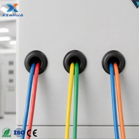 Collier isolant en caoutchouc de silicone rond flexible personnalisé, coussin isolant en caoutchouc, passe-câble