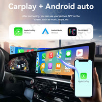 Radio mobil untuk BMW, Radio mobil 24.6 "seri 5 2009-2017 diubah ke 2024 Android 13 navigasi GPS layar ganda instrumen LCD layar besar
