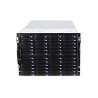 Boîtier Jbod 8u 72 baies, serveur cloud de stockage de données énorme, châssis avec alimentation CRPS 1600w, extension externe pour serveur Chia