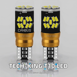 TECH-KING T10 Canbus 27 SMD 3014 LED 0.3A 5W Sin Polaridad W5W Sin Errores Luz Blanca para Matrícula Interior de Coche 12V 2 Años de Garantía - Product Image 2