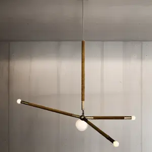 Modern Minimalist Designer Arrow Decorative Pendant Lamp Black Iron Body With Warm White Light For Bar Shop Art Chandelier
